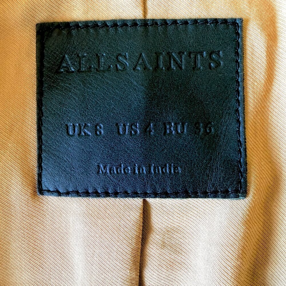 All Saints Richardson Suede Jacket - Picture 8 of 16